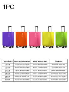 1PC Colorful Non-Woven Suitcase Protective Cover Macaron Color, Luggage Trolley Suitcase Dust Cover, Waterproof And Wear-Resistant Travel Anti-Dirt - Multicolor - View 2