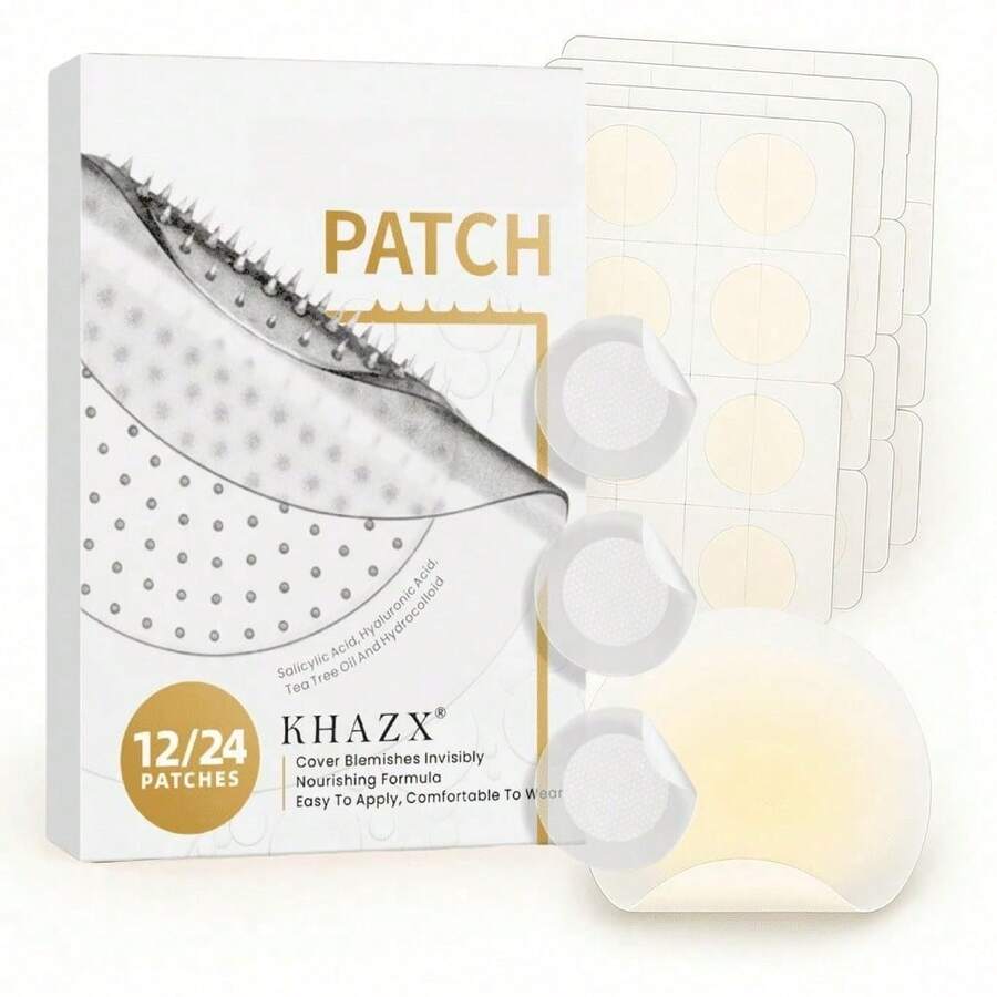 24PCS Invisible Dot Concealer Patches, Waterproof And Sweat-Resistant, Not Easy To Fall Off; Covers Scars While Brightening Skin Tone, Making You More Beautiful And Charming. Made With Natural Plant Ingredients, Gentle And Non-Irritating, Suitable For All Skin Types (Cosmetic-Free) - View 1