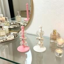 3D Printed Star Multi-Layer Hair Accessory Storage Rack, Suitable For Hair Ties, Hair Clips And Jewelry. Durable Desktop Storage With Star-Shaped Base. Space-Saving Home Decor Bathroom Accessory Vanity Storage, Desktop Jewelry Tower. - Multicolor - View 5