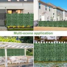 1m*3m Privacy Hedge Wind Screen, Artificial Ivy Leaves Balcony Leaf Fence - 3Mx1M - View 11