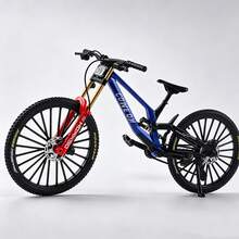 1 pieza Nuevo modelo de bicicleta de aleación de metal, bicicleta de montaña simulada, bicicleta, bicicleta de carretera, juguete decorativo de exhibición, regalo - Multicolor - Ver 20