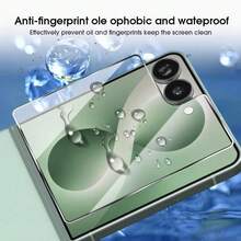 2pcs Compatible With Samsung Galaxy Z Flip 8 7 6 5 7FE Full Coverage Tempered Glass High Definition Screen Protector, 9H Hardness Protective Glass Film,Anti-Scratch, Waterproof, Anti-Fingerprint - Transparent-2 Packs - View 7