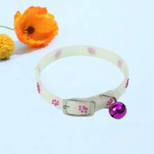 1pc/4pcs Glow-In-The-Dark Pet Collar, Paw Print Heart Fish Bone Bowknot Multi-Style With Bell Cat Dog Neck Collar, Random Style And Color, Non-Repeating Set, Adjustable Small And Medium Cat Dog Outdoor Pet Collar, Suitable For Kittens, Chihuahuas, Pet Night Out Walking Camping Glowing Collar - Multicolor - View 14
