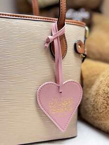 Arabic Calligraphy Heart-Shaped Pendant - PU Material, Suitable For ...