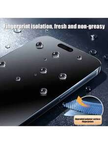 CASECOPS 2片裝隱私磨砂陶瓷螢幕保護貼,相容 iPhone 17 Pro Max,防偷窺陶瓷膜,全螢幕覆蓋,相容 iPhone 17 Pro Max/17 Air/17/16E/16 Pro Max/16 Pro/16 Plus/16/15 Pro Max/14 Pro/13 Mini/12/11/X 系列,觸感滑順、耐刮防油,提供有效隱私保護,耐用時尚的手機配件 - 無色 - 查看 5