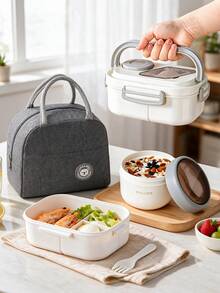 SEAL LOCK Adult Lunch Box, Large Capacity School Lunch Box, Bento Box - Built-In Utensils, Microwave (Remove Lid), Lunch Bag, Suitable For Home, School, Office, Travel, Back To School, Outdoor Picnic - Multicolor - View 2