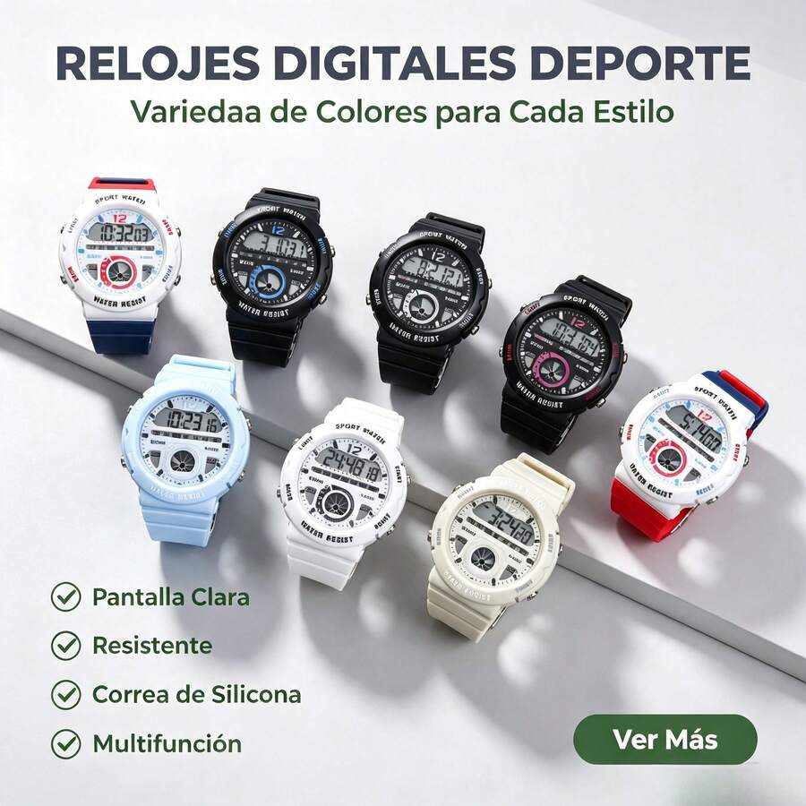 Couple Digital Watches - Black and White - View 1