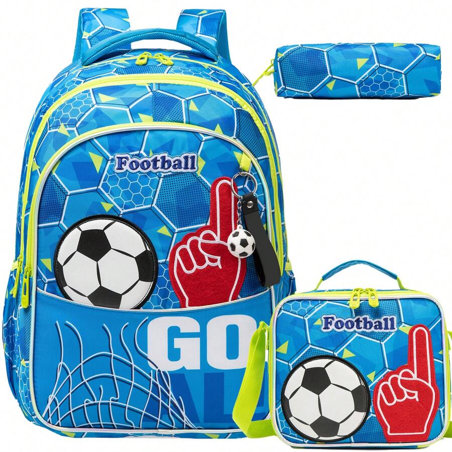 3PCS Backpack For Boys Elementary Preschool Kids Crossbody Bag For School - 128 Men's Schoolbag - View 1