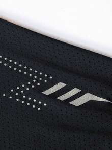 Men's Breathable Sun Protection Long Sleeve Sports T-Shirt, Outdoor Hiking Fitness Quick Dry Crew Neck Top - Black - View 7