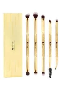 DUcare Golden 7-Piece Shimmer Multi-Functional Dual-Ended Makeup Brush Kit, All-In-One Foundation Powder Concealer Contour Eyeshadow Makeup Brush Collection, Crafted With Synthetic Fibers For A Flawless, Portable And Essential Beauty Brush Tool - Gold - View 6