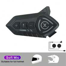 Headset Bluetooth Helm Motor X1 1000mAh Peredam Kebisingan Nirkabel Bebas Genggam Tahan Air IP66, Cocok untuk Berkendara Motor dan Bepergian - Mikrofon Keras - View 8