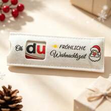 Christmas Felt Duplo Chocolate Bar Gift Sleeve, Christmas Party Favor Bag - View 6