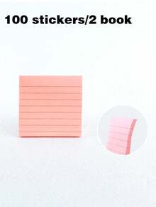 Buku Catatan Perekat Diri dengan Garis, Warna Cerah dan Lembut. Buku Catatan Perekat Diri Ukuran Besar, Cocok untuk Penggunaan di Kantor, Rumah, dan Sekolah. Perlengkapan Sekolah - A - View 16