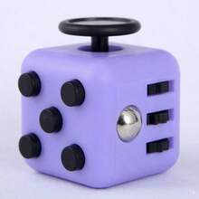 1pc Stress Relief Dice, Used For Relieving Anxiety And Focusing Attention, Plastic Material, Relaxing Body And Mind, Anti-Stress Magic Cube Gift (Random Color) - Multicolor - View 4