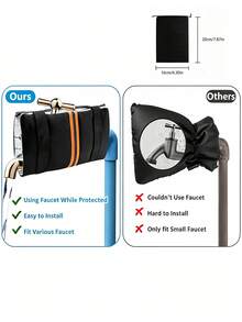 Thickened Waterproof Oxford Cloth Winter Faucet Cover Rectangular Anti-Freeze Pipe Sleeve Outdoor Water Pipe Anti Freezing Dust Cover To Prevent The Faucet From Freezing Winter Insulation Artifact Suitable For Cold Weather Yard Use Winter Essential - Multiple Styles - View 10