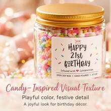 INS Style Colorful Candy Birthday Celebration Scented Candle, Handmade Soy Wax Essential Oil Fragrance, Valentine's Day Birthday Thoughtful Gift, Bedroom Decor - 1PC-cake Cream Scent - View 9