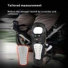 4-Piece Motorcycle Knee And Elbow Guard Set, All-Season, Stainless Steel Protective Structure, Off-Road Riding Anti-Fall Wear-Resistant Protective Gear, Shock Absorption, Riding Safety Protection Equipment - 4-piece Motorcycle Armor Set - View 6