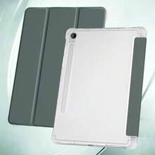 DANYCASE 軟質保護殼，附筆槽，適用於 A8 A9 A9+ S9/S9FE S10lite S9+，半透明磨砂背蓋 - 深綠色-半透明磨砂款 - 查看 8