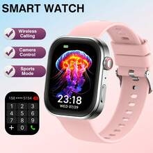 Reloj inteligente deportivo para hombres con correa de silicona 2026, pantalla HD de 2.02 pulgadas, realizar/recibir llamadas, contador de pasos, seguimiento de calorías, múltiples modos deportivos, notificaciones de llamadas y mensajes entrantes, reloj inteligente multifunción, pantalla táctil completa, compatible con Android/teléfono, regalo exquisito - Multicolor - Ver 8