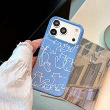 Kavenfort Graffiti Series No. 17 Phone Case, Compatible With IPhone 17 Pro Max, Apple 16 Magnetic Soft Film 15, Creative Glossy Personalized Design, Creative, Geometric, Minimalist Style, Cartoon Style, Color Block Style, Niche, Style - Blue - View 3