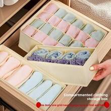 1/2 Pack Sock Drawer Organizer Divider, 24-Grid Underwear Storage Rack And Closet Organizer, Suitable For Storing Socks, Handkerchiefs, Ties, Belts And More - White - View 3