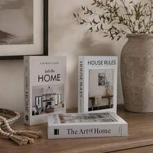 qiwsudfbw 3pcs Modern Fashion Decorative Books, Faux Book Decor, Used For Home Decor, Aesthetic Decorative Books, Coffee Table Decor Books, Simulated Books For Bedside Table Decoration - 3pcs - View 9