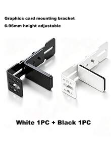 GPU Graphics Card Bracket Anti Bend Support Adjustable Chassis Fan Bracket 6-96mm Fan Position Fixed Metal White/Black - View 12
