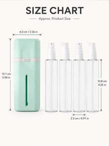 Multifunctional 4-In-1 Travel Dispenser Bottle Set, Multi-Compartment Design, Portable Leak-Proof Container, Suitable For Camping, Business Trips, Fitness And Outdoor Activities, Compact Refillable Water Bottles - Multicolor - View 10