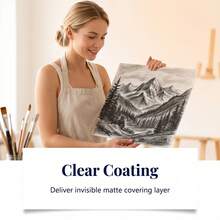 Art Fixative Spray, Transparent Protective Coating For Color Locking, Portable Spray For Protecting Artworks And Locking Pigment Colors, Meets Various Painting Creation Protection Needs, Convenient For Daily Home Use, Perfect For Parent-Child Interaction, High-Quality Gift For Family And Friends On Holidays - A - View 6
