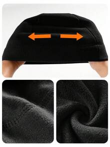 Musion 1 buah Topi Musim Dingin Bahan Fleece, Topi Rajut Hangat untuk Helm, Penutup Kepala Lembut Tahan Angin untuk Berkendara Motor, Lari, dan Olahraga Luar Ruangan - MultiWarna - View 7