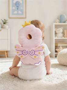 Infant Anti-Fall Head Protection Pillow, Baby Learning To Walk And Sit Anti-Lean Back Device, 3D Cartoon Pattern, Adjustable Straps, Skin-Friendly Plush Breathable Head Protection Pillow For Infants And Toddlers, Suitable For All Stages Of Learning To Walk, Crawl And Sit - Baby Anti-fall Head Protector - View 4