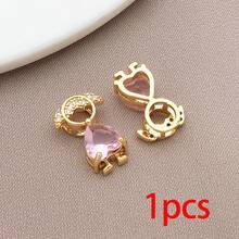 1pc Crystal Boy Girl Charms Multicolor Cubic Zirconia Family Couple Pendants For DIY Fashion Jewelry Handmade Parent Memory Necklace Bracelet - Multicolor - View 12