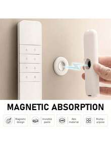 1/6/10pcs Magnetic Remote Control Holder – Remote Control Organizer, Wall-Floating Rack, Seamless Installation, Silicone Remote Control Holder Wall Mount, TV And Tool Rack - Multicolor - View 4