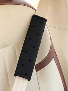 1pc Sweet Minimalist Soft Fabric Long Black Polka Dot Print Neat Stitching Breathable Wear-Resistant Stain-Resistant Shoulder Pad, Relieve Shoulder Pressure, Car Seat Belt Cover, Daily Driving Travel, All Seasons Spring Summer Autumn Winter Gift - Multicolor - View 14