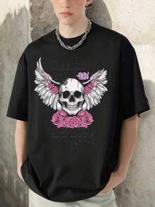 Men T-Shirts - 黑色 - 查看 1