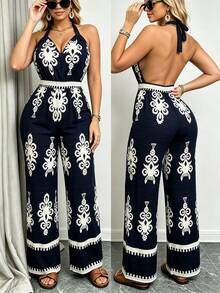 Women Jumpsuits - Royal Blue - View 1