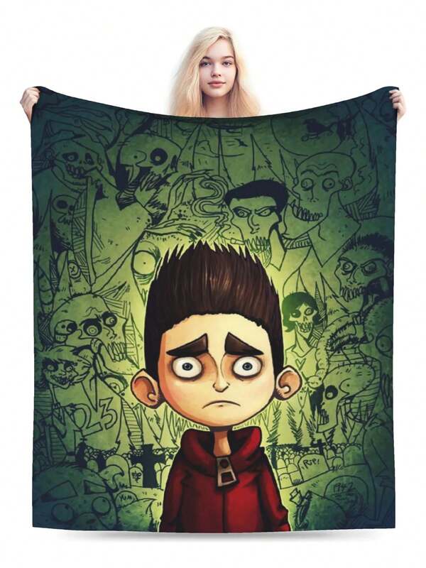 Frazada Térmica Ultra Suave Cobija Cómoda Película De Dibujos Animados Paranormandos, Manta, Accesorios, Cama