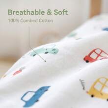 1pc Cartoon Baby Crib Fitted Sheet, Patchwork Mattress Cover Bed Sheet For Children's Bed - Car - View 5