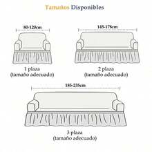 AMOROSA Sofa Slipcovers - Grey - View 7