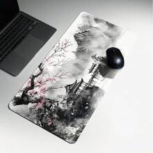 1 Extra-Large Japanese-Style Art & Landscape Gaming Mouse Pad – Ergonomic Design, Non-Slip Rubber Base, Suitable For PCs And Tablets, Durable Smooth Surface | Art Mouse Pad | Durable Mouse Pad, Large Mouse Pad - Mouse Pad - View 5