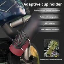 Adjustable Motorcycle/Bicycle Handlebar Cup Holder, Fits 32-77mm Water Bottles, Suitable For Suzuki, Kawasaki - Stand - View 9