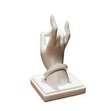New 3D Printed Modern Zen Incense Burner White Hand Sculpture Ornament Unique Desktop Decor Zen - 1PC - View 4
