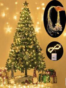 20pcs LED Warm White Fairy String Lights, Waterproof Mini Twinkle Lights For Bedroom DIY, Party, Wedding, Harvest Festival, Thanksgiving, Christmas, Birthday And Garden DIY Decoration, Indoor/Outdoor Decorative String Lights, Halloween Party Decoration, Yard Decoration, Christmas Gift Decoration - Warm Color - View 2