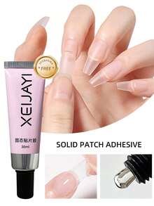 XEIJAYI 2件組 30ml 固態美甲膠，適用於美甲藝術，UV/LED相容美甲膠，適合沙龍與居家DIY美甲，附鋼製美甲推桿工具 - 彩色 - 查看 3