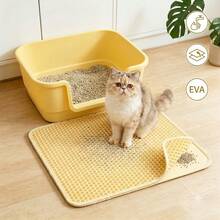 1pc - Extra Large Double Layer Cat Litter Mat, EVA Non-Slip Waterproof, Effectively Traps Scattered Litter, Washable Easy To Clean, Odor-Resistant Durable Tray - Multicolor - View 9
