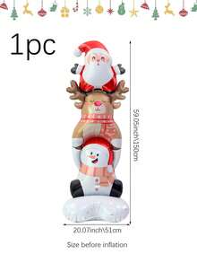 1pc Christmas Elf, Christmas Street Light, Christmas Balloon Stack, Suitable For Christmas Party, Doorway Decoration, Birthday, New Year's Eve Event, Home Atmosphere Decoration - Multicolor - View 2