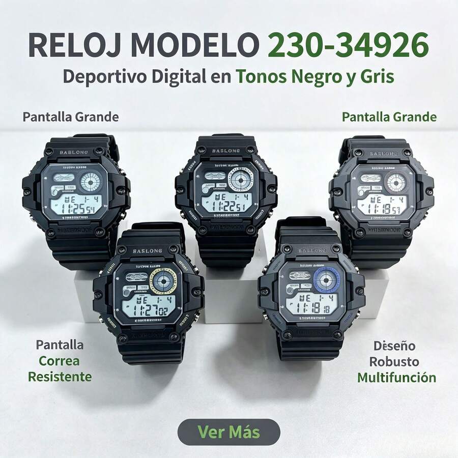 Couple Digital Watches - Black and White - View 1
