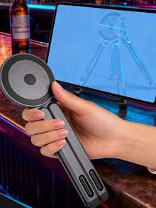 4-In-1 Foldable Laptop Stand & Magnetic Phone Holder, Silver Aviation Aluminum Portable Desktop Stand With N52 MagSafe For Tripod Handle, Compatible With MacBook Pro, Travel & Video Bloggers - Multifunctional Stand - View 4