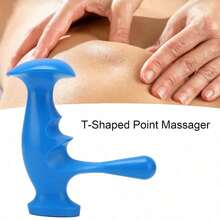 T-Shaped Trigger Point Massage Tool, Healthy Nylon Material, Soft And Skin-Friendly, Non-Irritating, Suitable For Neck, Shoulders, Arms, Legs And Feet - Multicolor - View 7