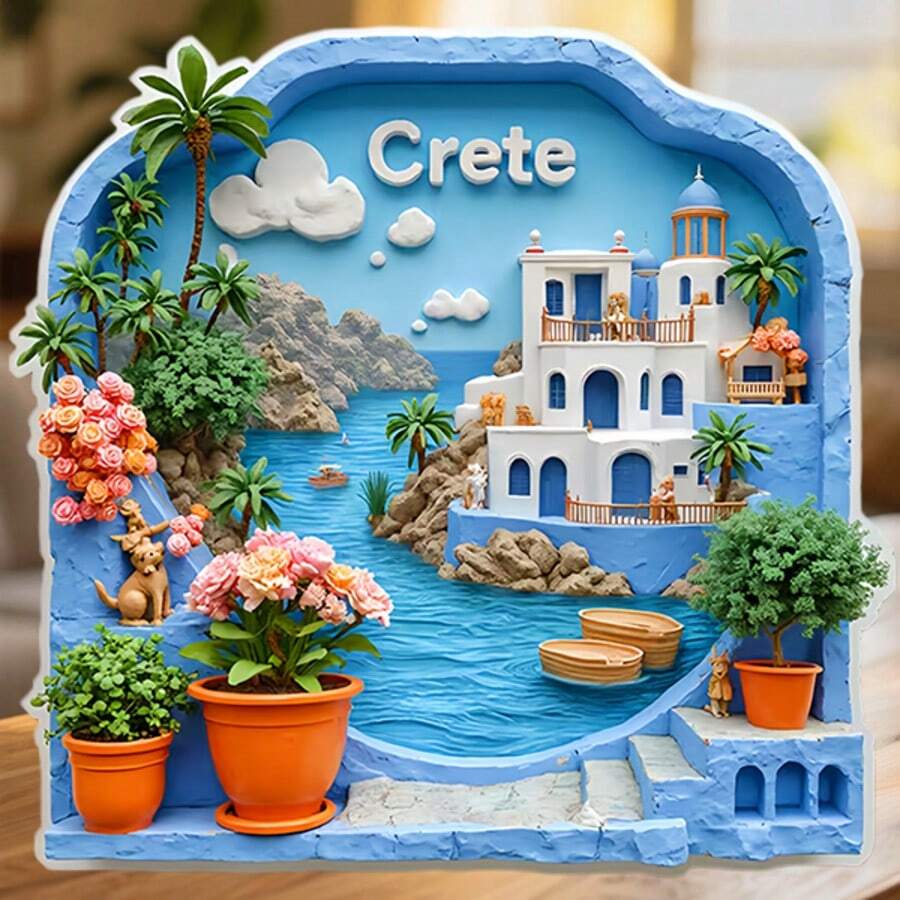 Crete Stone-Framed Blue Domes And Whitewashed Walls Over The Aegean Where The Quiet Pup On The Cliffside Makes It A Home Keepsake For All Metal Surfaces Throughout The Home - A - View 1